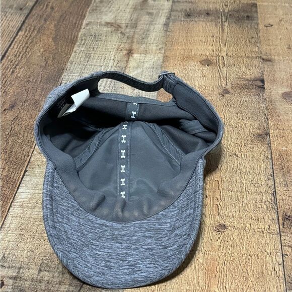 Under Armour Hat Cap Womens Heathered Gray Strapback Adjustable Embroidered Logo - Picture 2 of 8